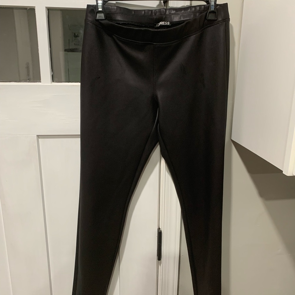 Express leather leggings - size medium